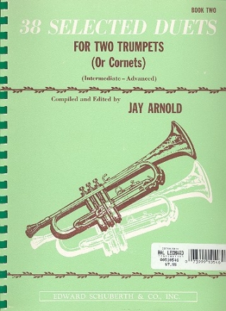 38 selected Duets for 2 trumpets (cornets) score