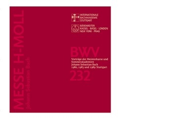 Messe H-Moll BWV232 CD-Rom Vortrge der Meisterkurse und Sommerakademien J.S.Bach 1980, 1983 und 1989 in Stuttgart