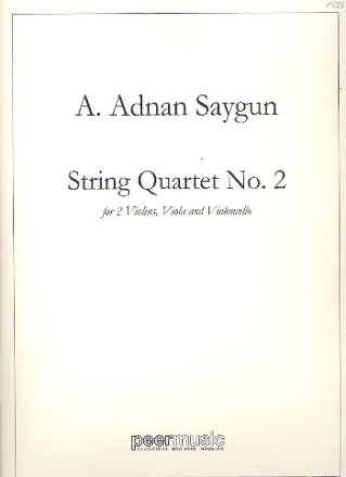 String Quartet no.2 op.35 for 2 violins, viola and violoncello score