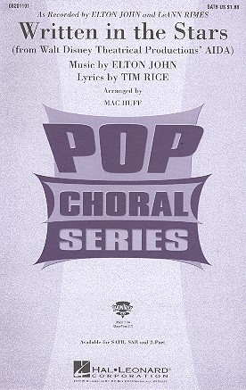 Written in the Stars for mixed chorus (SATB) and piano score