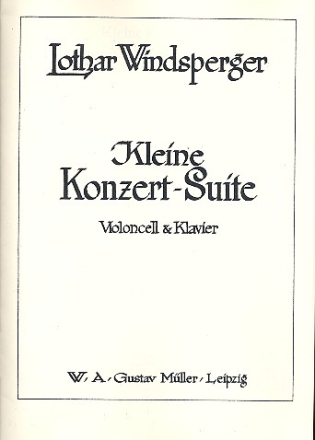 Kleine Konzert-Suite fr Violoncello und Klavier