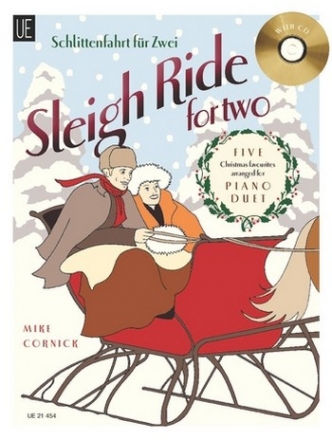 Sleigh Ride for two (+CD) for piano duet score