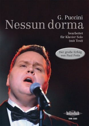 Nessun dorma fr Klavier (mit Text), Gesang/Melodieinstrument ad lib