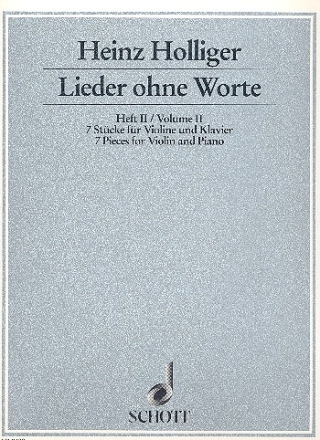 Lieder ohne Worte Band 2 fr Violine und Klavier