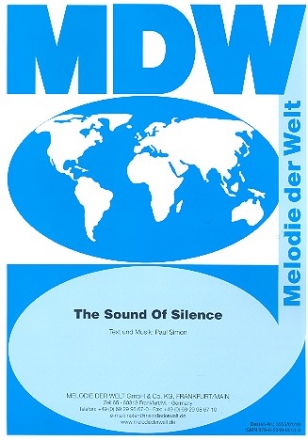 Sound of Silence  fr Gesang und Klavier mit Akkorden Einzelausgabe