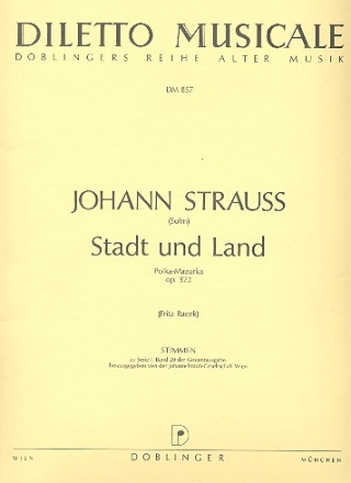 Stadt und Land op.322 fr Orchester Stimmenset (Streicher 1-1-1-1-1)