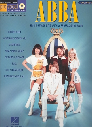 Abba (+CD): songbook vocal/guitar Pro Vocal Series vol.25