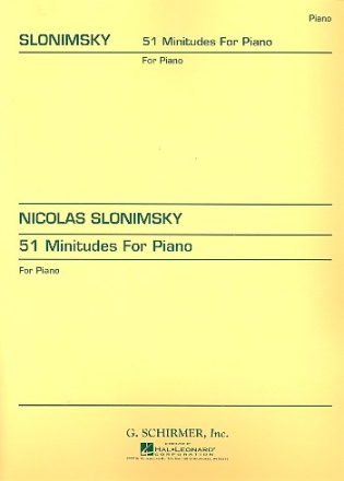 51 Minitudes for piano