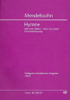 Hr mein Bitten in der Orchesterfassung fr Sopran, Chor und Orchester Studienpartitur (dt/en)