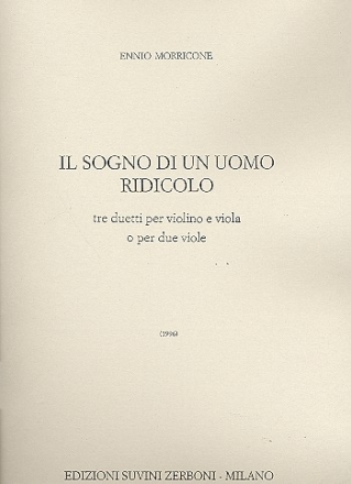 Il sogno di un uomo ridicolo per violino e viola (2 viole) 2 partiture