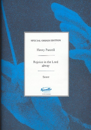 Rejoice in the Lord alway for string quartet and organ score (copy)