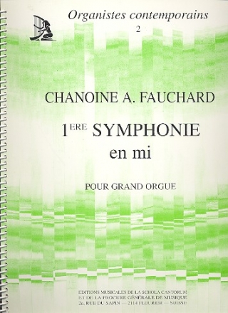 Symphonie en mi no.1 pour grand orgue