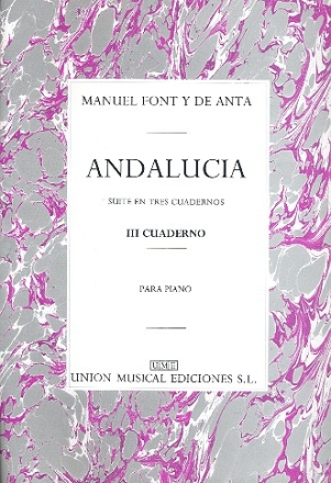 Andalucia Suite cuaderno 3 para piano