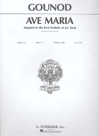 Ave Maria for high voice and piano (G Major)