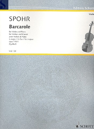 Barcarole op. 135/1 fr Violine und Klavier