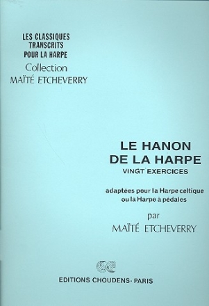 Le Hanon de la harpe pour la harpe celtique (harpe  pedales)