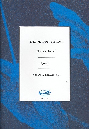 Quartet for oboe, violin, viola and violoncello study score,  archive copy