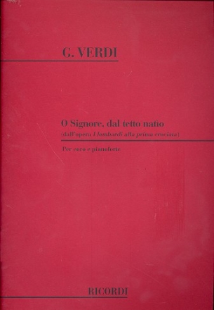 O signore dall tetto nato fr gem Chor und Klavier Partitur