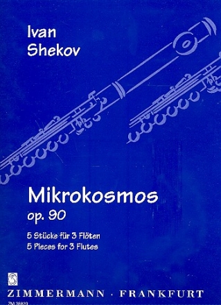 Mikrokosmos op.90 fr 3 Flten Partitur und Stimmen