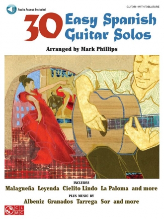 30 easy Spanish Guitar Solos (+Audio Access) for guitar/tab