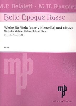 Belle epoque russe fr Viola (Violoncello) und Klavier