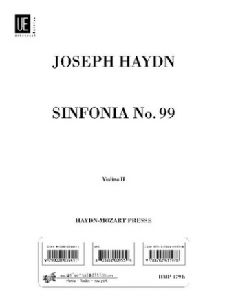 Sinfonie Es-Dur Nr.99  Hob.I:99 fr Orchester Violine 2