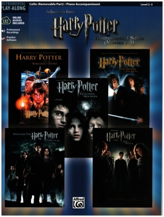 Selections from Harry Potter vol.1-5 (Online Audio): for cello and piano