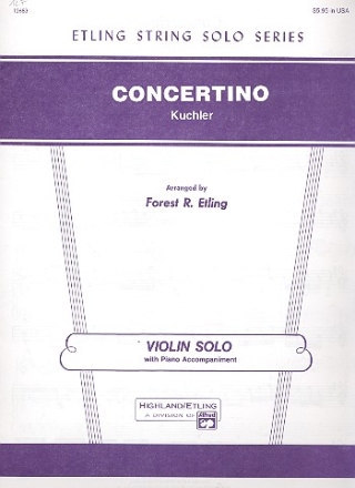 Concertino D-Dur op.15 fr Violine und Klavier