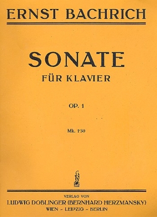 Sonate op.1 fr Klavier