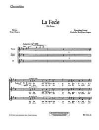 La Fede - Die Treue fr Frauenchor (SMezA) mit Klavier Chorpartitur