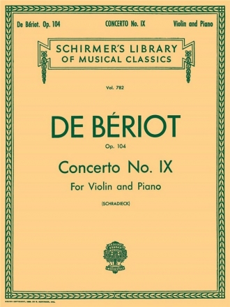 Concerto a Minor no.9 op.104 for violin and orchestra for violin and piano