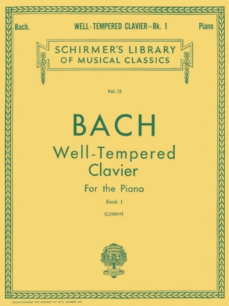 Well-tempered Clavier vol.1 for piano