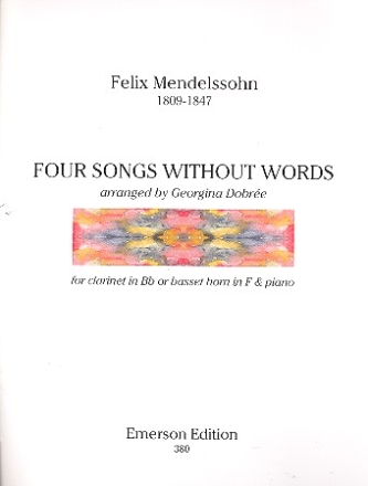 4 songs without Words for clarinet (basset horn in f) and piano