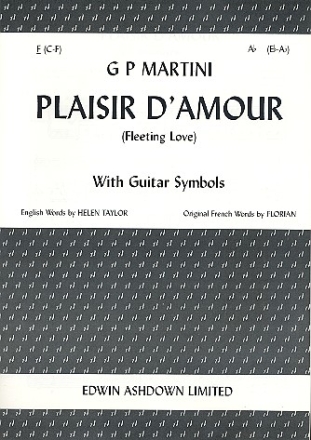 Plaisir d' amour for medium voice and piano (F-major) (fr/en/it)