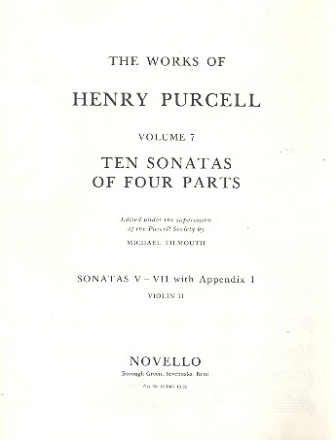 10 Sonatas of 4 Parts (nos.5-7) for strings violin 2