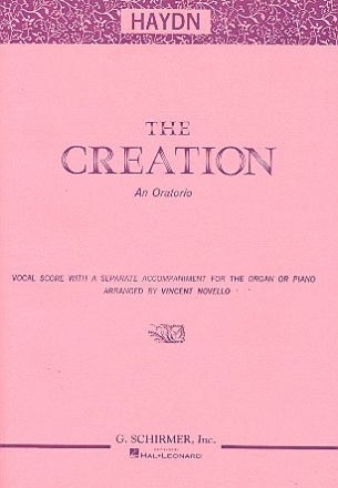 The Creation Vocal score with a separate accompaniment for organ (piano)