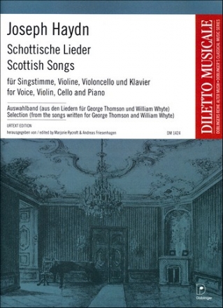 Schottische Lieder (Auswahl) fr Gesang, Violine, Violoncello und Klavier Partitur, Violine, Violoncello (keine Gesangsstimme!)