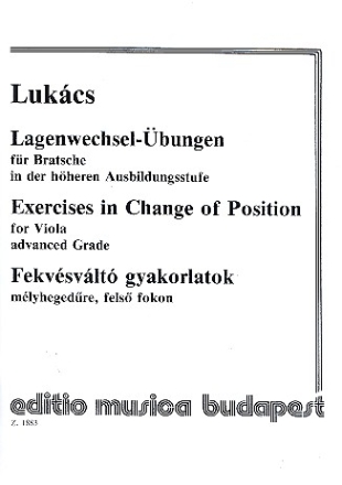 Lagenwechsel-bungen fr Viola in der hheren Ausbildungsstufe