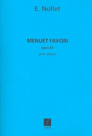 Menuet favori op.63  pour piano