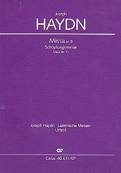 Missa  B-Dur Hob.XXII:13 fr Soli, Chor und Orchester Studienpartitur