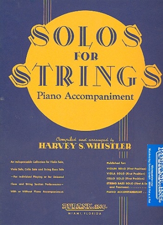 Solos for Strings for cello and piano piano accompaniment