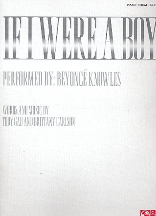 If I were a Boy: for piano/vocal/guitar