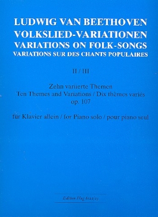 Volksliedvariationen Band 2 und 3 fr Klavier