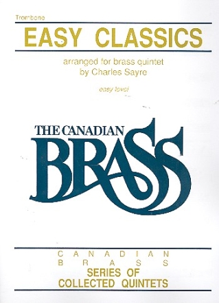 Easy Classics for 2 trumpets, horn in F, trombone and tuba trombone