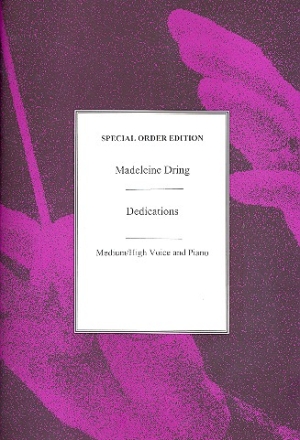 Dedications for medium (high) voice and piano archive copy