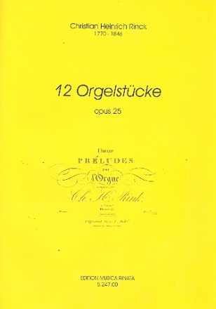 12 Orgelstcke op.25