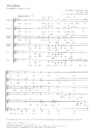 Abendlied op.69,3   fr Frauenchor a cappella Chorpartitur