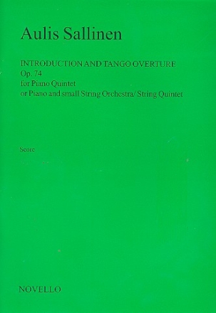 Introduction and Tango Ouverture op.74 for piano and strings score