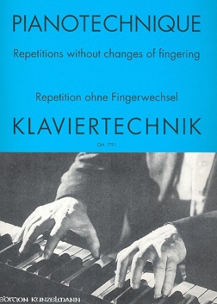 Klaviertechnik Repetition ohne Fingerwechsel