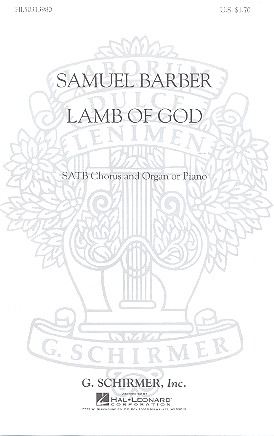 Lamb of God for mixed chorus and organ (piano) score